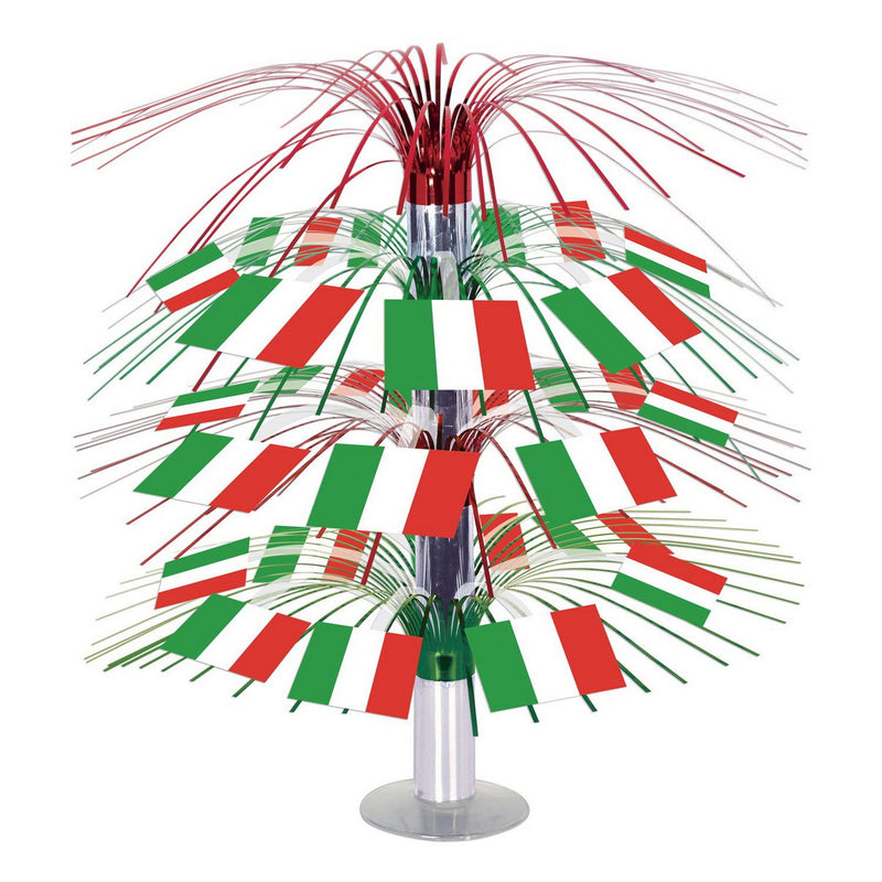 Italian Flag Cascade Centerpiece – 18" – (1/Pkg) by Beistle Icon Cascades
