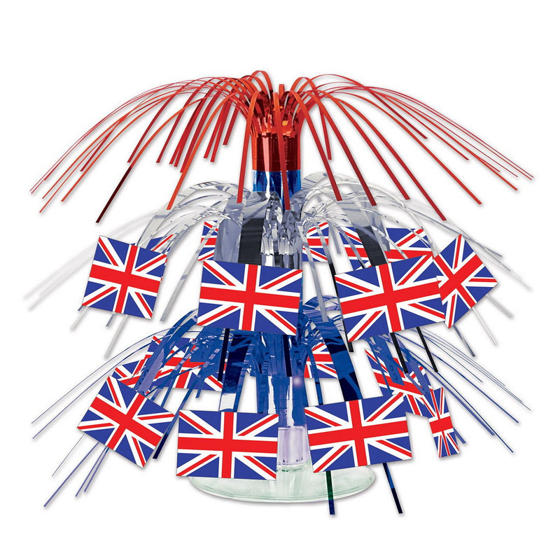 British Flag Mini Cascade Centerpiece – 7½" – (1/Pkg) by Beistle Icon Cascades