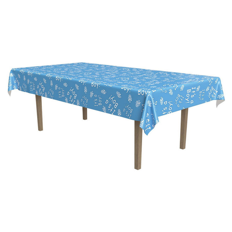 It's A Boy! Tablecover – 54" x 108" – (1/Pkg) by Beistle for Baby Shower Table Covers - Patterned