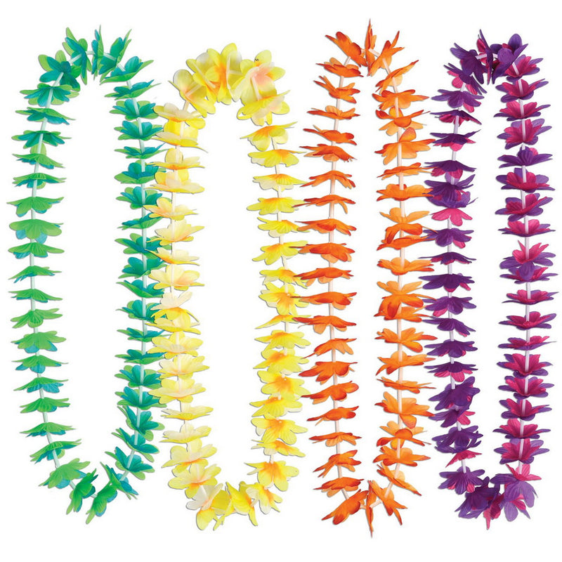 Silk 'N Petals Waikiki Leis – 40" by Beistle for Luau Silk 'N Petal Leis
