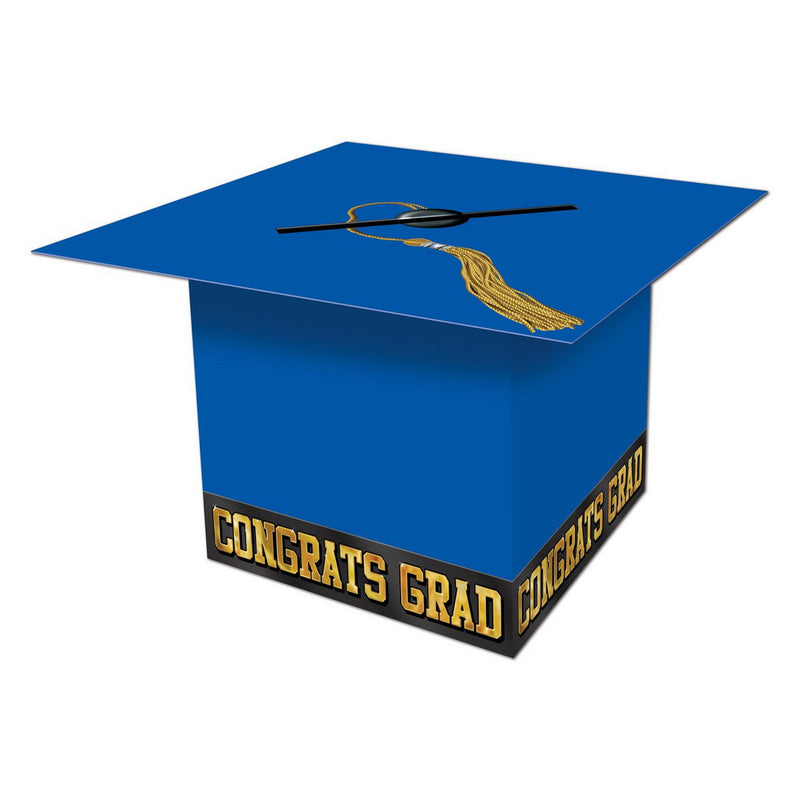 Grad Cap Card Box – 8½" x 8½" – (1/Pkg) by Beistle for Graduation Gift Card Boxes