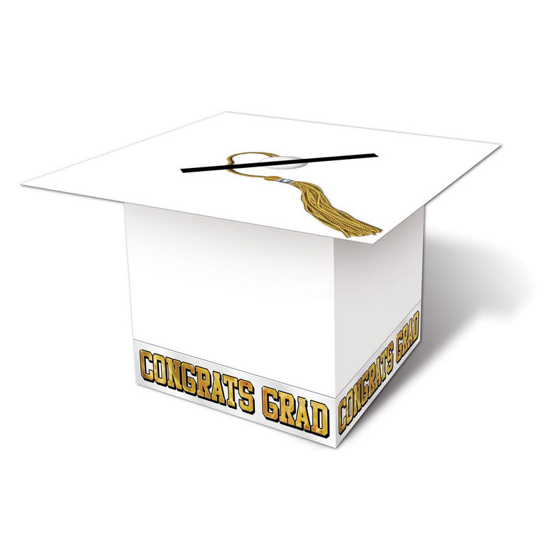 Grad Cap Card Box – 8½" x 8½" – (1/Pkg) by Beistle for Graduation Gift Card Boxes