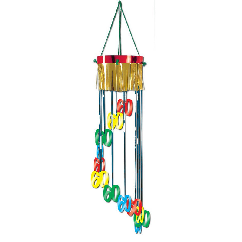 "60" Shimmering Spiral – 3' 4" – (1/Pkg) by Beistle for Age-specific birthday Metallic