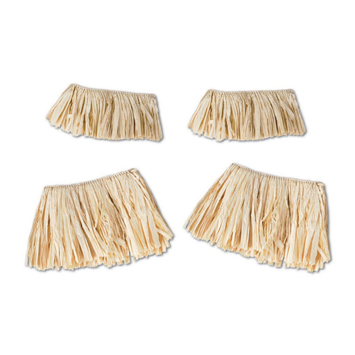 Raffia Arm & Leg Ties – (4/Pkg) by Beistle for Luau Accessories