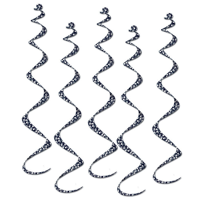 Printed Pirate Twirly Whirlys – 24" – (5/Pkg) by Beistle Whirls