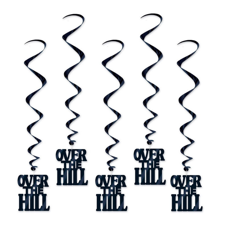 Over The Hill Whirls – 3' 4" – (5/Pkg) by Beistle for Over-The-Hill