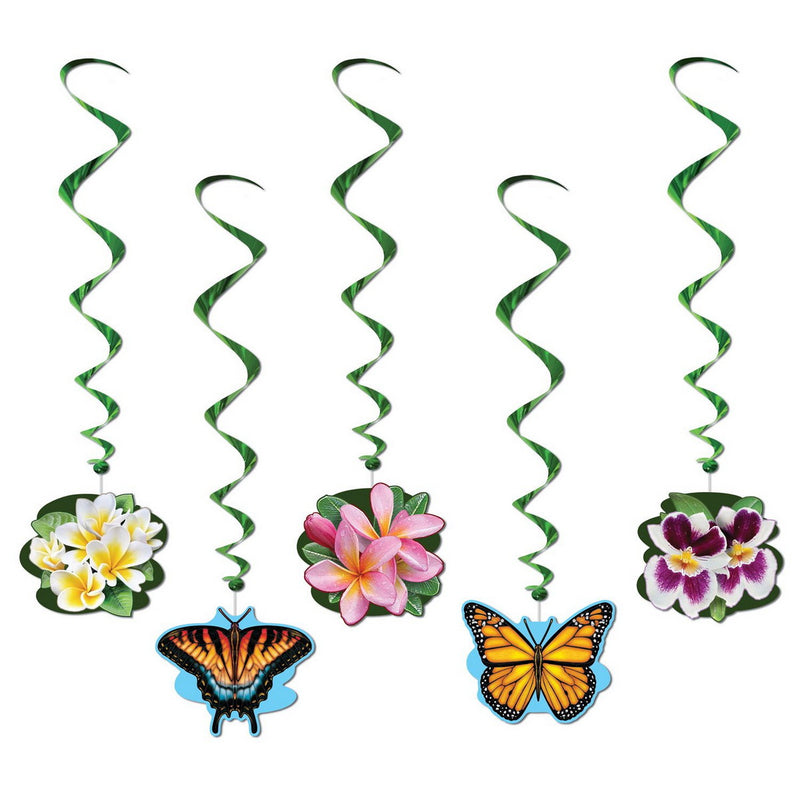 Flower Garden Whirls – 3' 4" – (5/Pkg) by Beistle for Spring and Summer