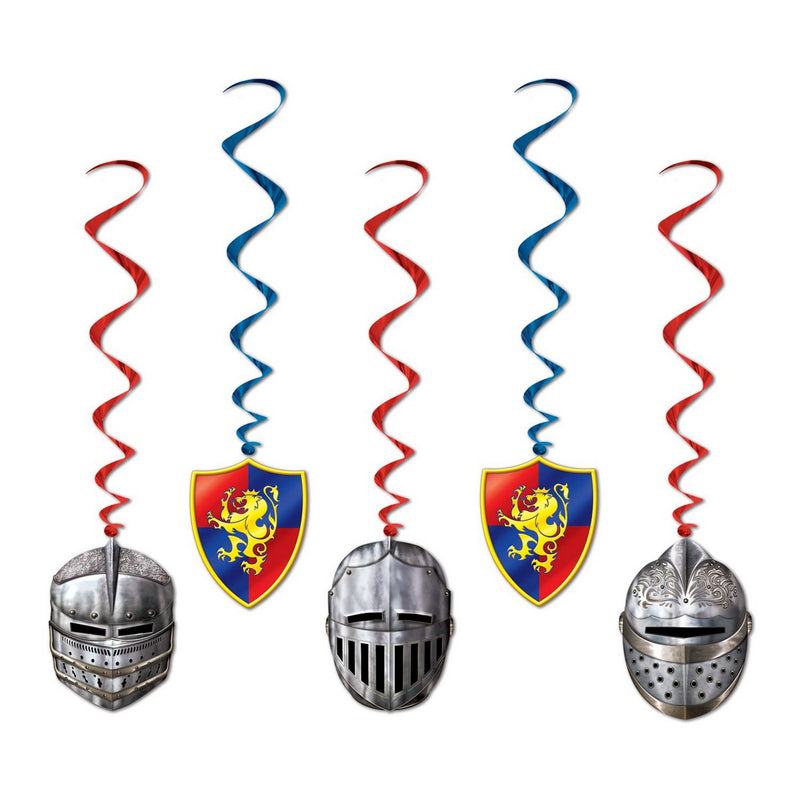 Medieval Whirls – 3' 4" – (5/Pkg) by Beistle