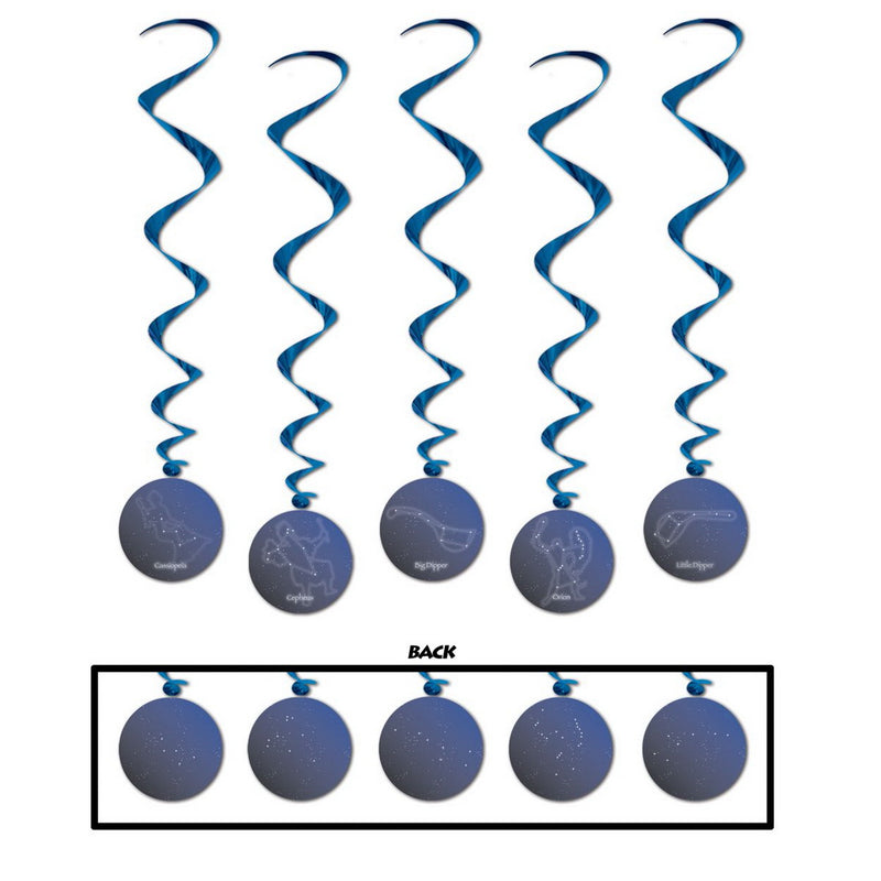 Constellation Whirls – 3' 6" – (5/Pkg) by Beistle for Educational