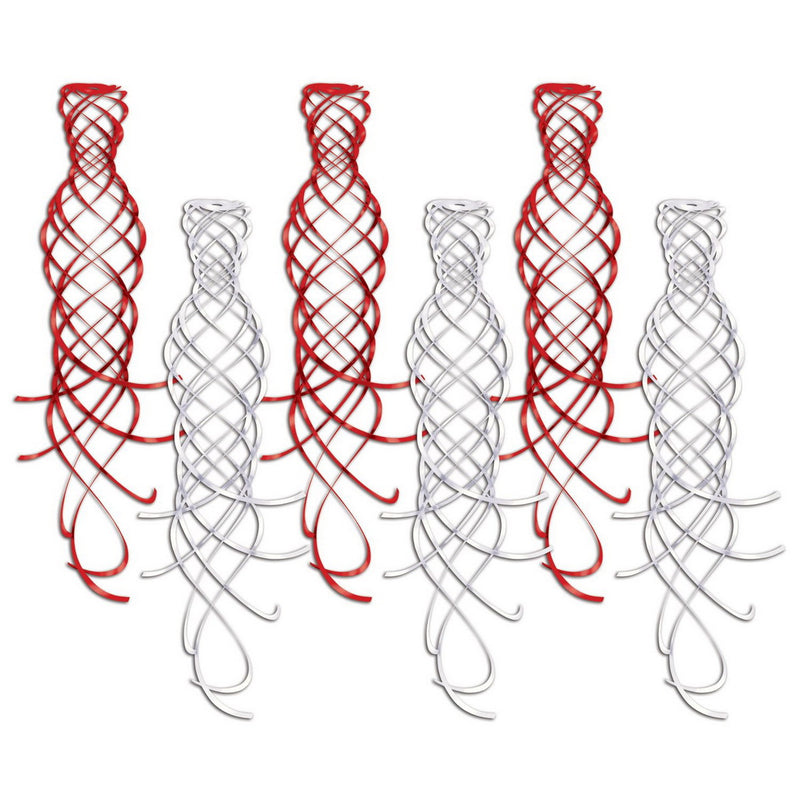Shimmering Whirls – 20" – (6/Pkg) by Beistle for Valentines