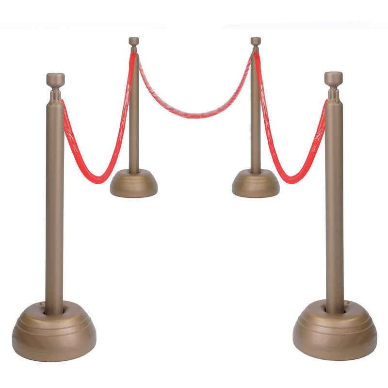 Red Rope Stanchion Set – 9'-30' – (1/Box) by Beistle for Awards Night 3-D