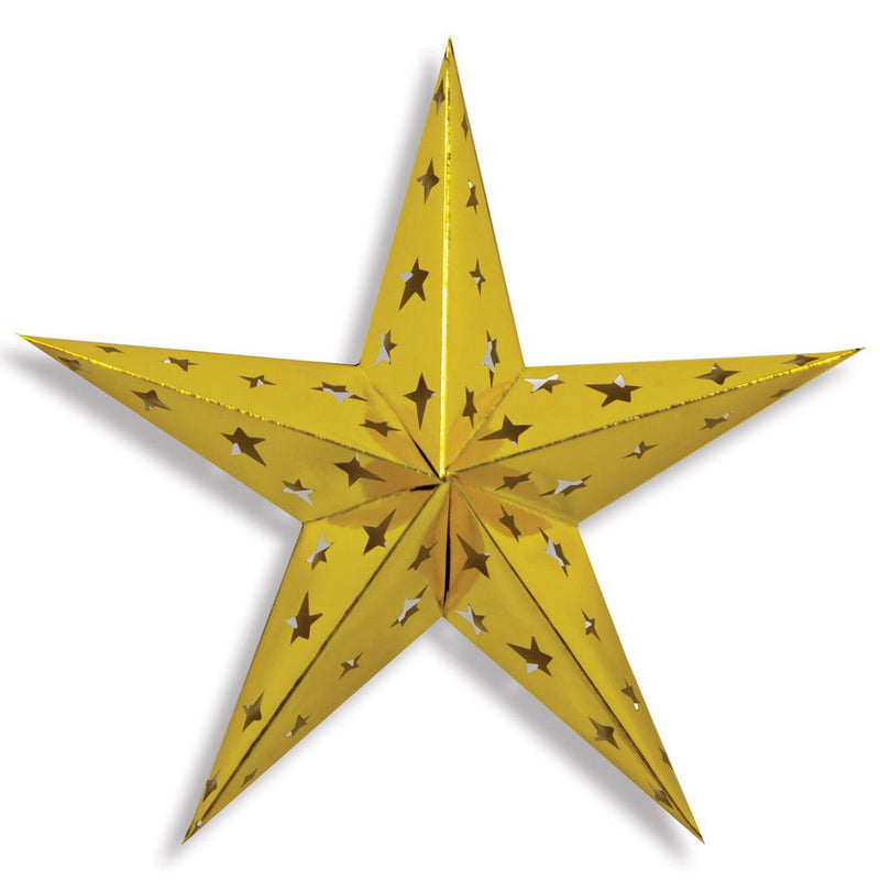 Dimensional Foil Star – 24" – (1/Pkg) by Beistle for General occasion 3-D