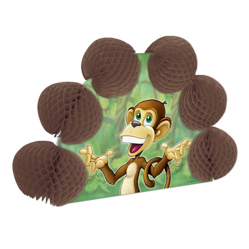 Monkey Pop-Over Centerpiece – 10" – (1/Pkg) by Beistle for Jungle Tissue