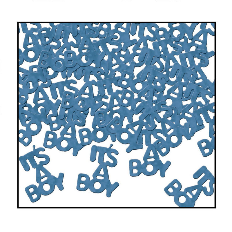 It's A Boy Fanci-Fetti – (½ Oz/Pkg) by Beistle for Baby Shower