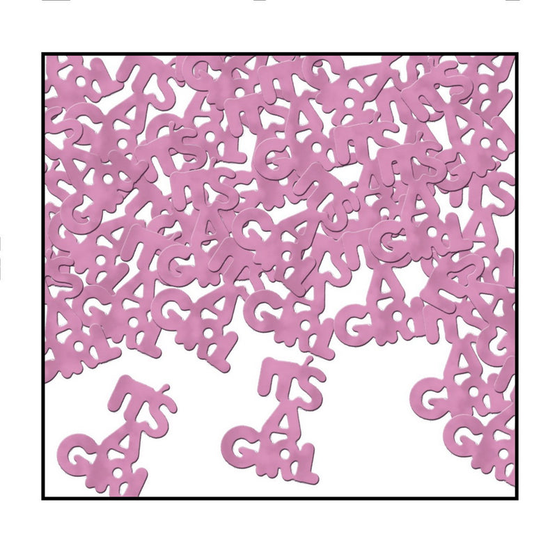 It's A Girl Fanci-Fetti – (½ Oz/Pkg) by Beistle for Baby Shower