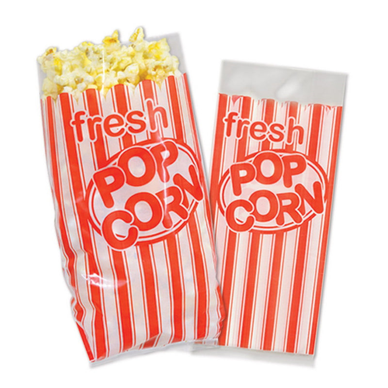 Popcorn Bags – 4" x 9½" x 2" – (25/Pkg) by Beistle for Awards Night Cello Bags