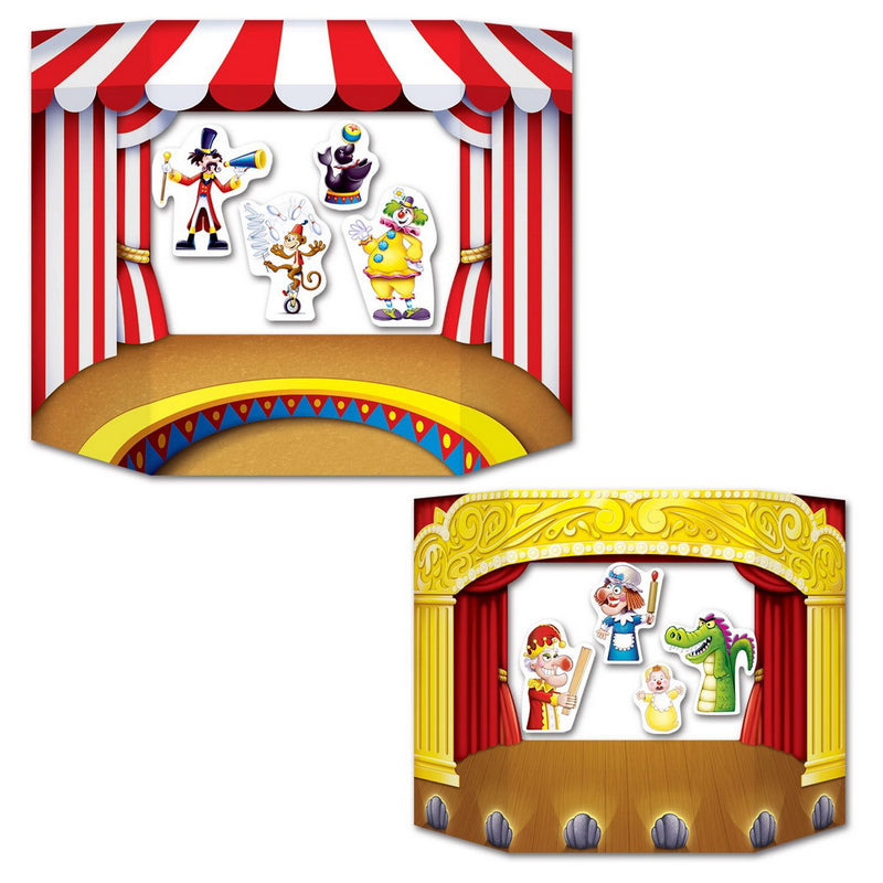 Puppet Show Theater Photo Prop – 3' 1" x 25" – (1/Pkg) by Beistle for Birthday Photo Props