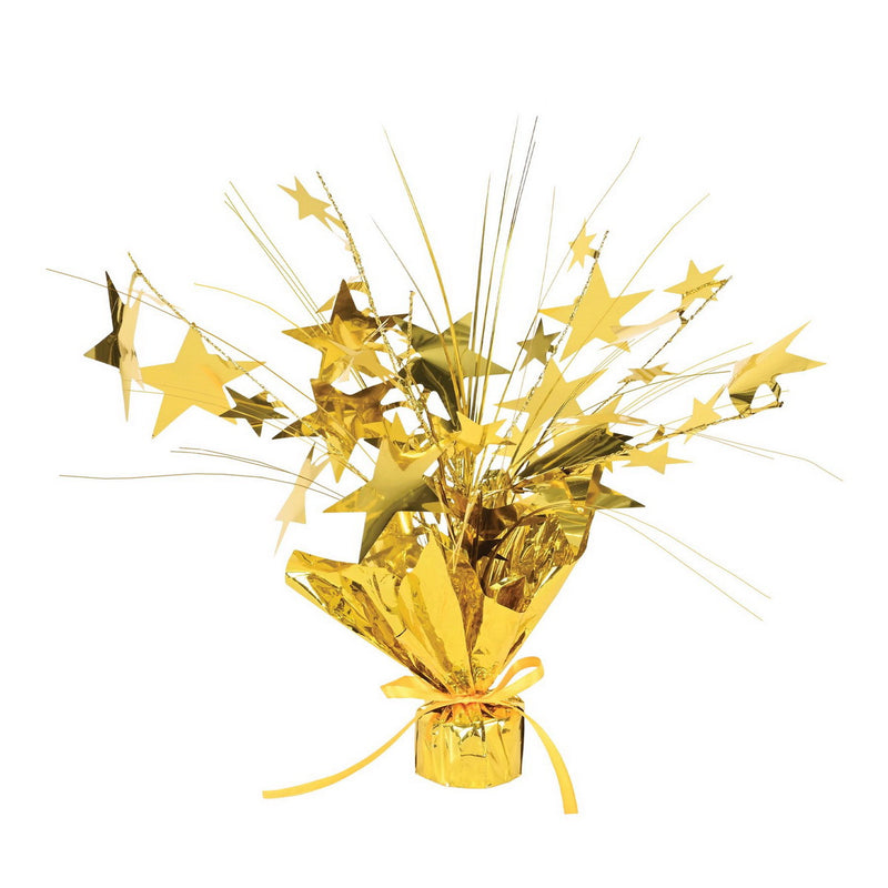 Star Gleam 'N Spray Centerpiece – 11" – (1/Pkg) by Beistle for New Years Gleam 'N Burst