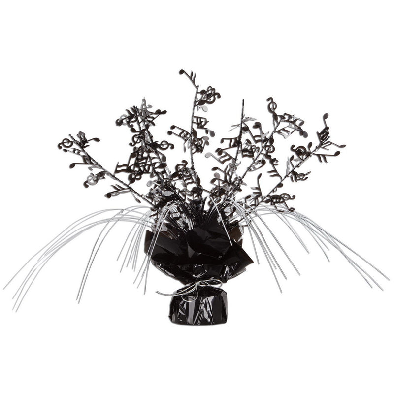 Musical Notes Gleam 'N Spray Centerpiece – 11" – (1/Pkg) by Beistle Gleam 'N Burst