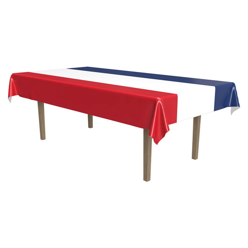 Patriotic Tablecover – 54" x 108" – (1/Pkg) by Beistle Table Covers - Patterned