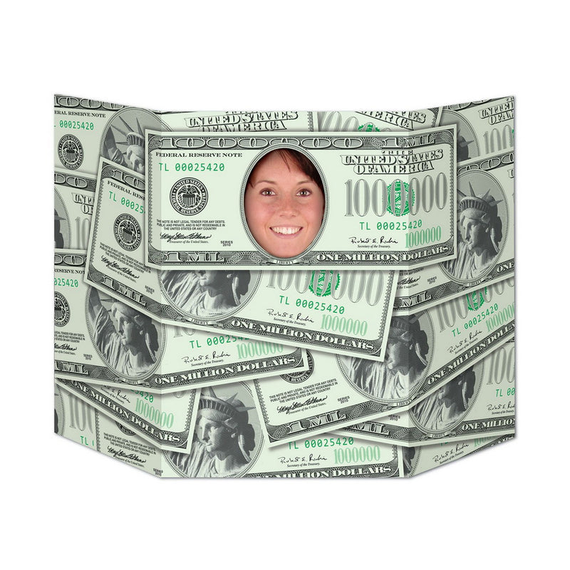 Million Dollar Smile Photo Prop – 3' 1" x 25" – (1/Pkg) by Beistle for Casino Photo Props