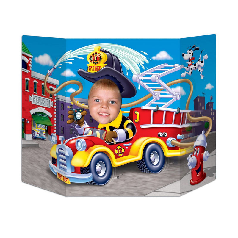 Fire Truck Photo Prop – 3' 1" x 25" – (1/Pkg) by Beistle for Fire Prevention Photo Props