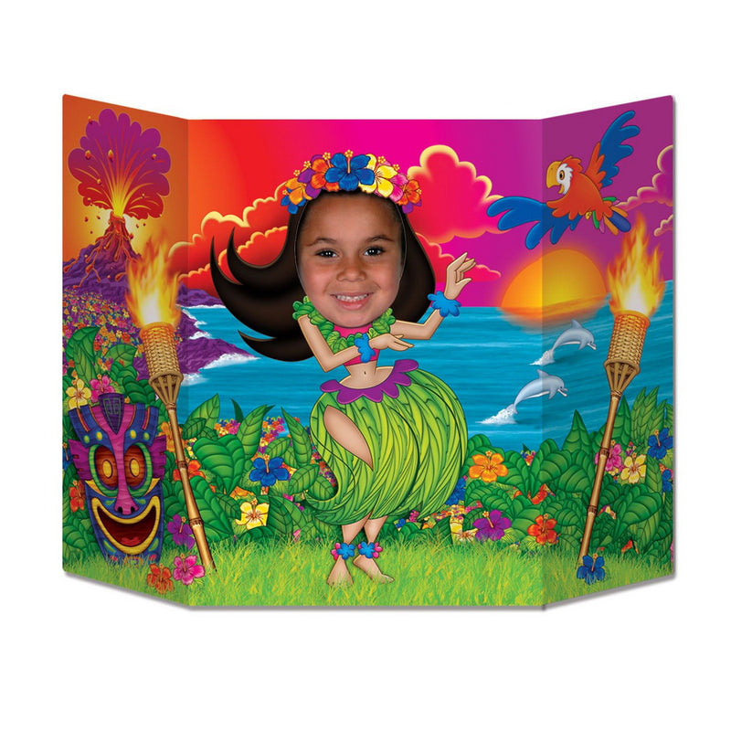 Hula Girl Photo Prop – 3' 1" x 25" – (1/Pkg) by Beistle for Luau Photo Props