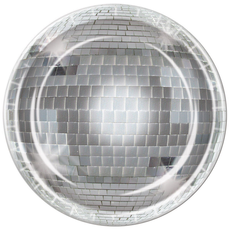 Disco Ball Plates – 9" – (8/Pkg) by Beistle for 70's Plates-Dinner