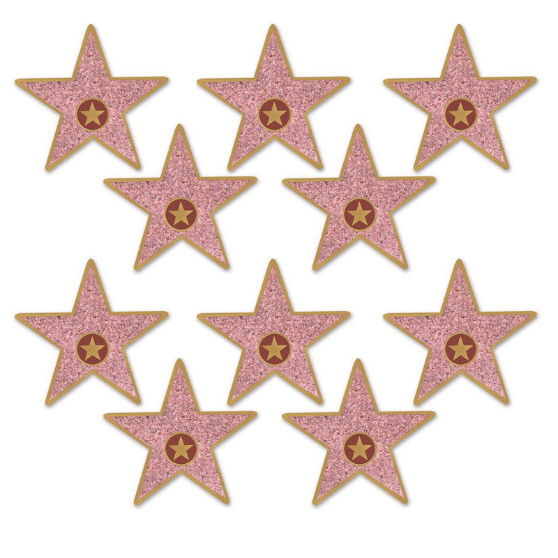 Mini "Star" Cutouts – 5" – (10/Pkg) by Beistle for Awards Night Printed