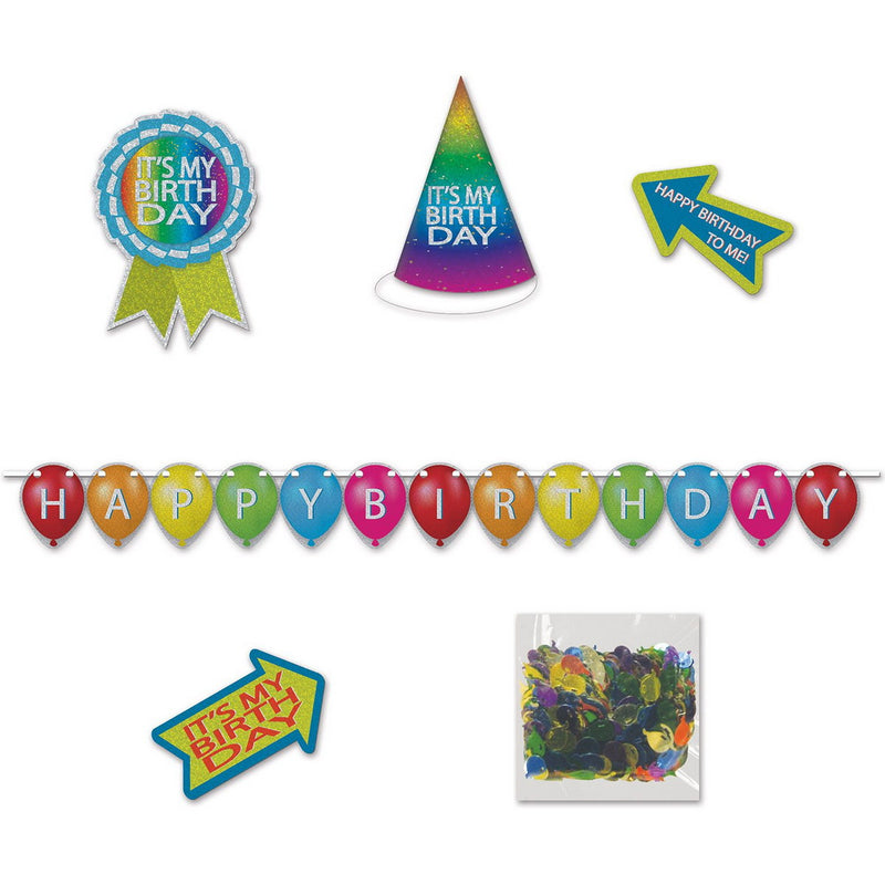 Birthday Desktop Party Pack Kit – (6/Pkg) by Beistle Everyday