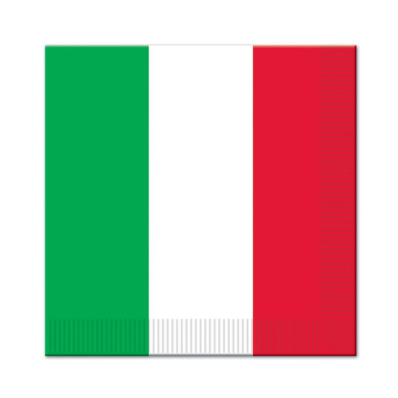 Red, White & Green Luncheon Napkins – (16/Pkg) by Beistle for Fiesta and Cinco de Mayo Napkins-Lunch