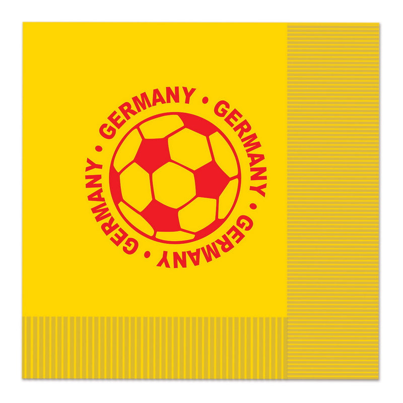 Luncheon Napkins - Germany – (16/Pkg) by Beistle for Soccer Napkins-Lunch