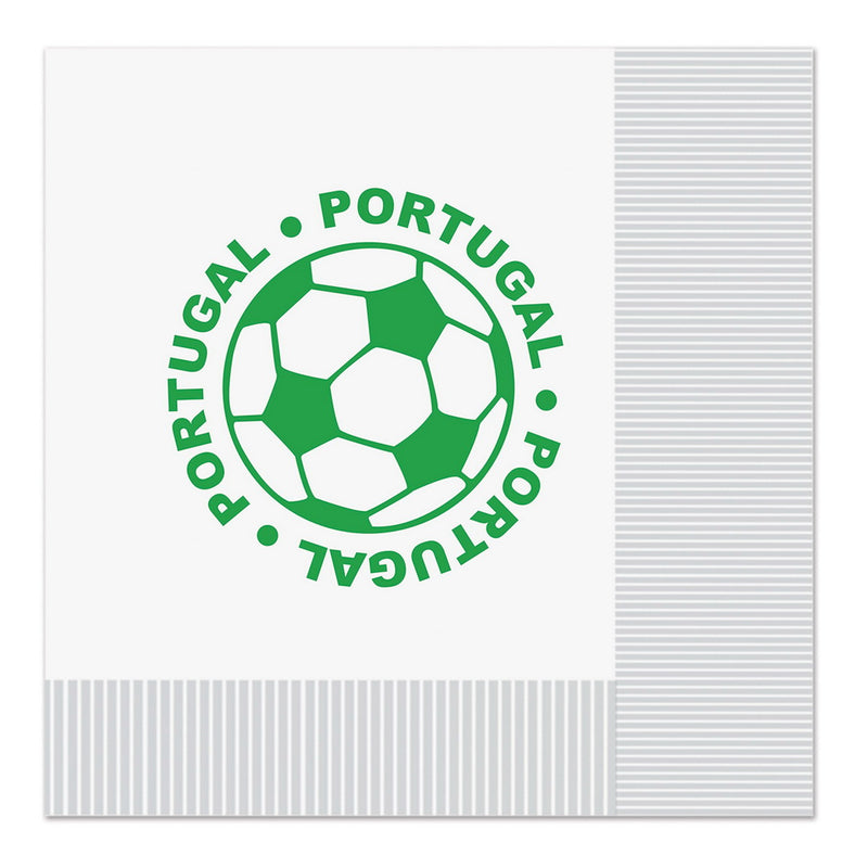 Luncheon Napkins - Portugal – (16/Pkg) by Beistle for Soccer Napkins-Lunch