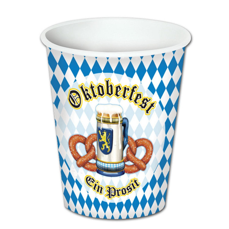 Oktoberfest Beverage Cups – 9 Oz – (8/Pkg) by Beistle