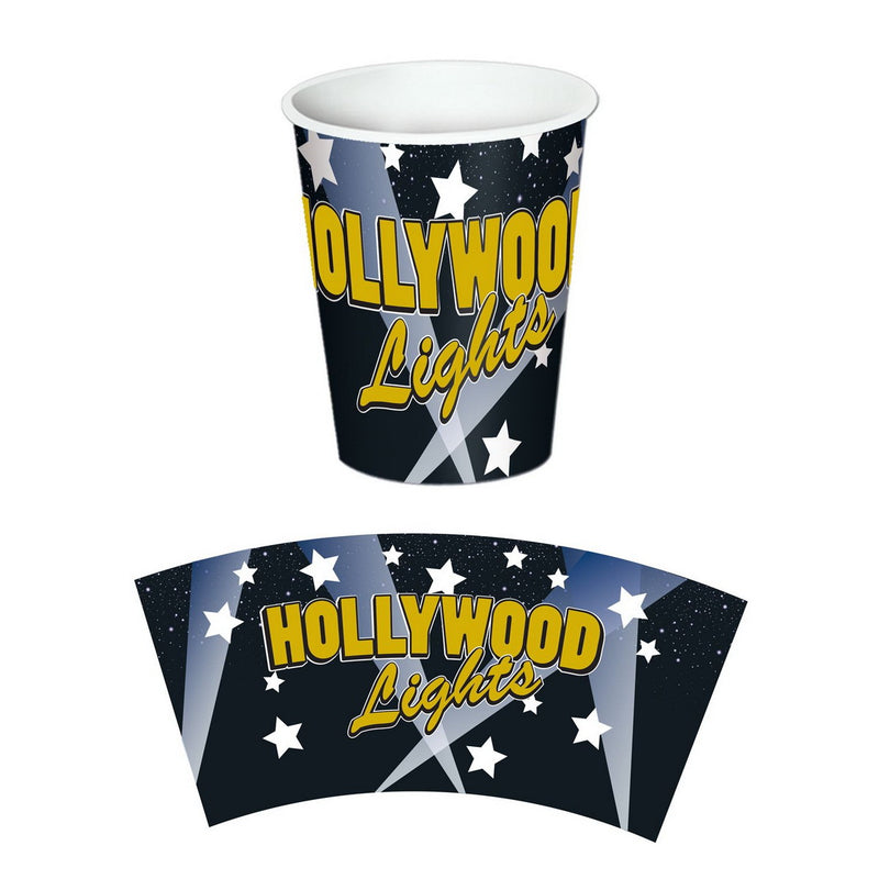 Hollywood Lights Beverage Cups – 9 Oz – (8/Pkg) by Beistle for Awards Night