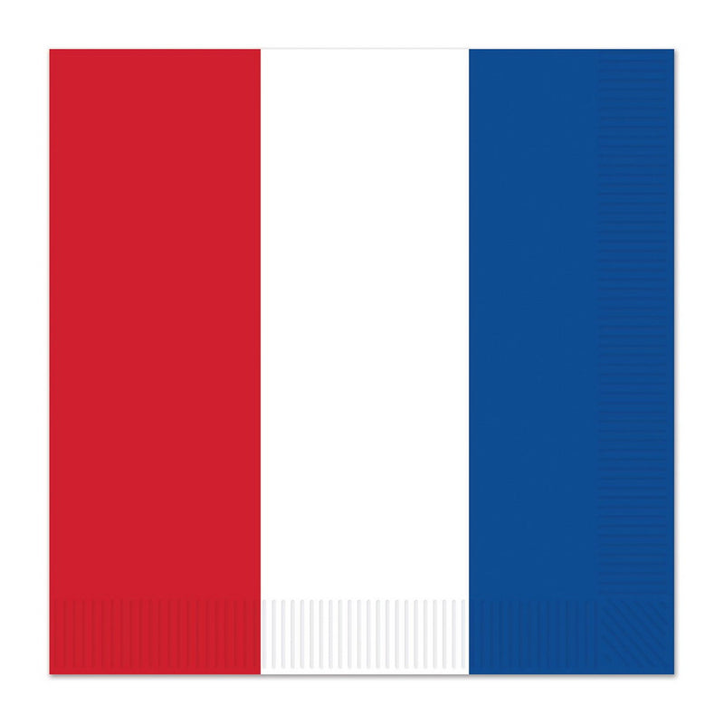 Red, White & Blue Luncheon Napkins – (16/Pkg) by Beistle for Patriotic Napkins-Lunch