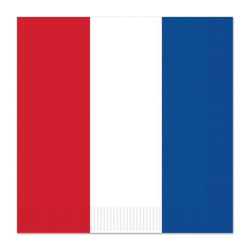 Red, White & Blue Luncheon Napkins – (16/Pkg) by Beistle for Patriotic Napkins-Lunch