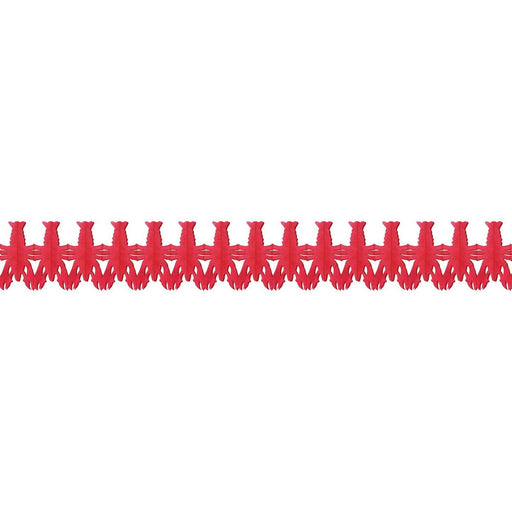 Lobster Garland – 9" x 14' – (1/Pkg) by Beistle for Luau Tissue