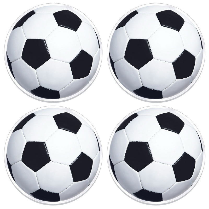 Plastic Soccer Ball Placemats – 13" – (4/Pkg) by Beistle Accessories