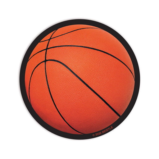 Basketball Coasters – 3¼" – (8/Pkg) by Beistle