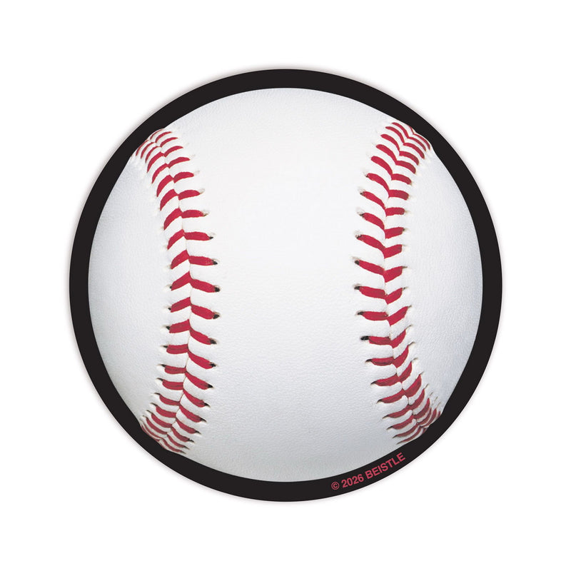 Baseball Coasters – 3¼" – (8/Pkg) by Beistle