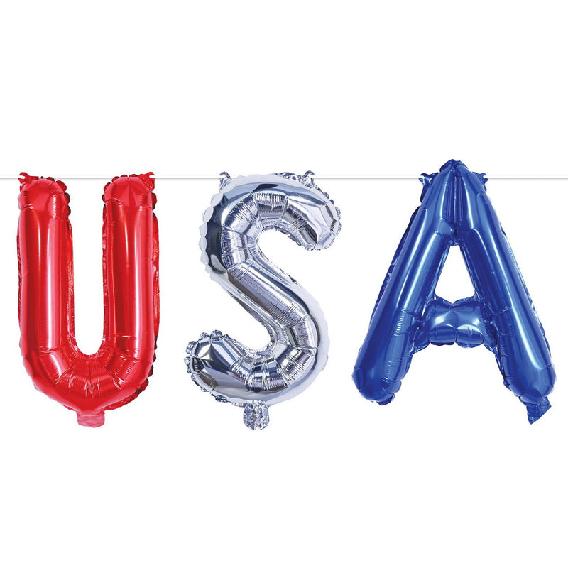 USA Balloon Streamer – 13" x 3' – (1/Pkg) by Beistle for Patriotic Balloon Streamers