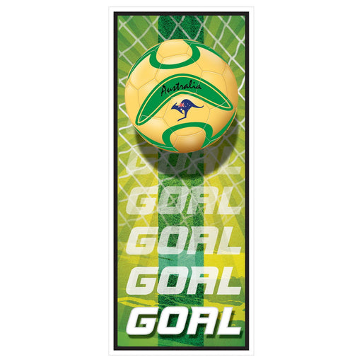 Door Cover - Australia – 6' x 30" – (1/Pkg) by Beistle for Soccer Door Covers