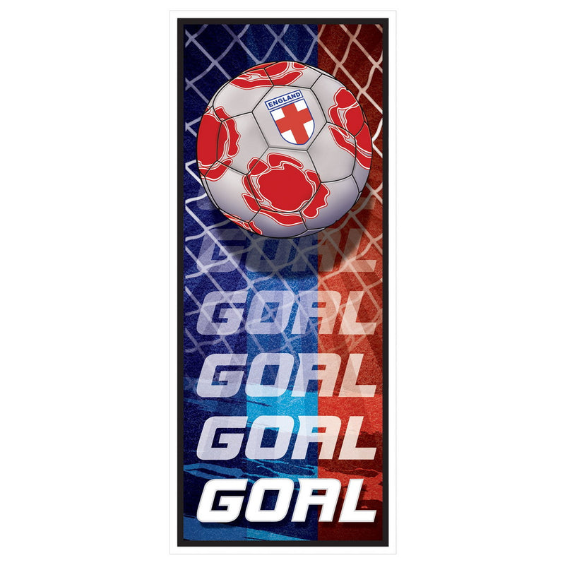 Door Cover - England – 6' x 30" – (1/Pkg) by Beistle for Soccer Door Covers