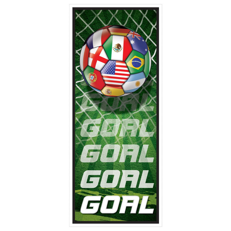 Door Cover - International – 6' x 30" – (1/Pkg) by Beistle for Soccer Door Covers