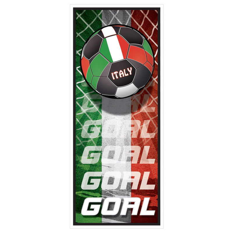 Door Cover - Italy – 6' x 30" – (1/Pkg) by Beistle for Soccer Door Covers