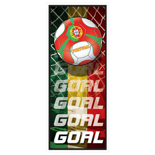 Door Cover - Portugal – 6' x 30" – (1/Pkg) by Beistle for Soccer Door Covers