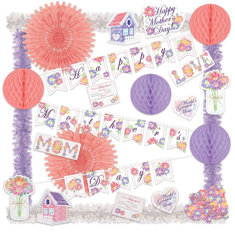 Mother's Day Decorating Kit by Beistle for Mothers and Fathers Day Seasonal