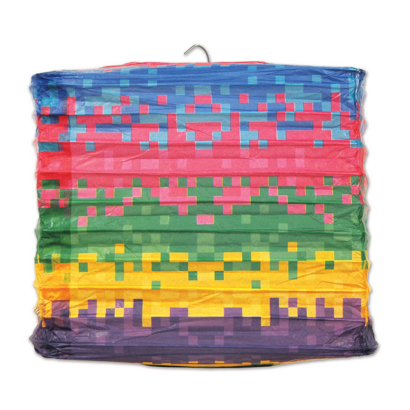 8-Bit Square Paper Lantern – 8" – (1/Pkg) by Beistle Lanterns