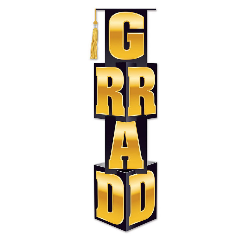 Grad Column – 3' 9" x 12" – (1/Pkg) by Beistle for Graduation 3-D
